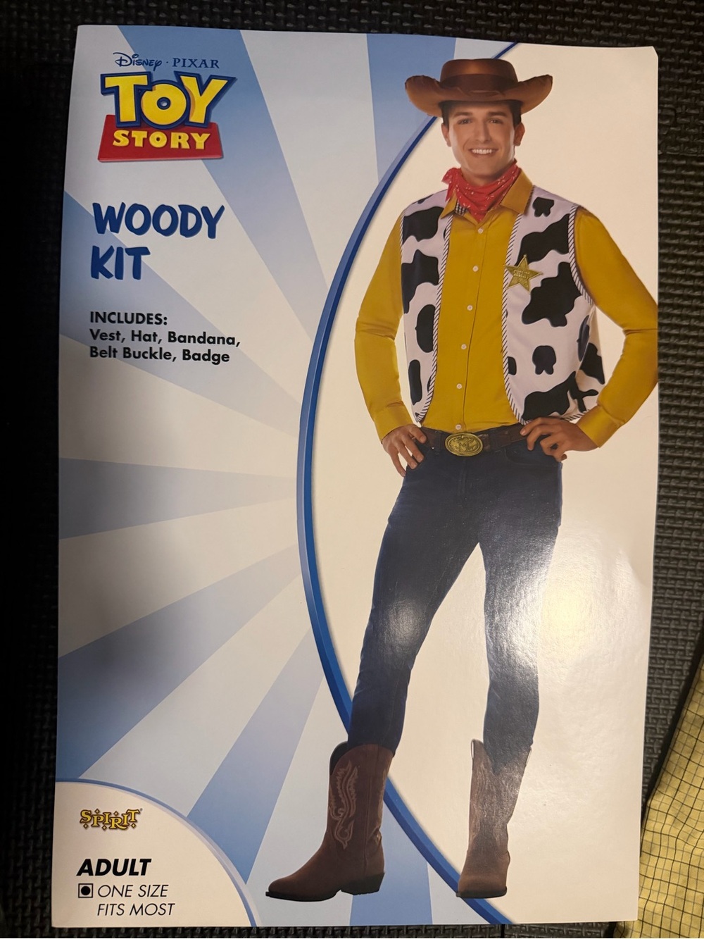 Spirit Toy Story Woody Men’s Costume OSFA + XL Shirt - Picture 4 of 4